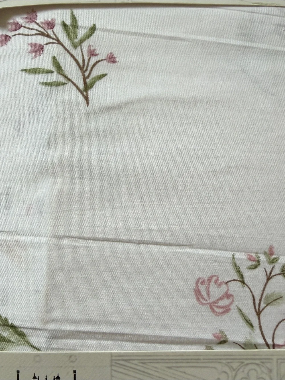 Historic Royal Palaces - Victoria Sprigs-Ruby Floral Pillowcase Pr. 100% Cotton